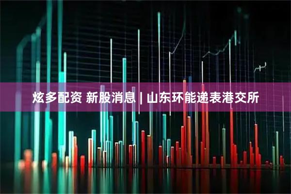 炫多配资 新股消息 | 山东环能递表港交所