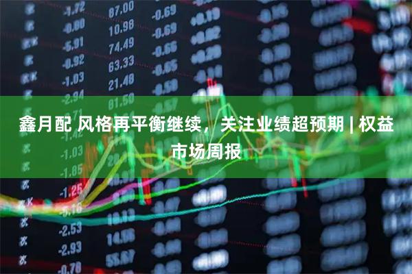 鑫月配 风格再平衡继续，关注业绩超预期 | 权益市场周报
